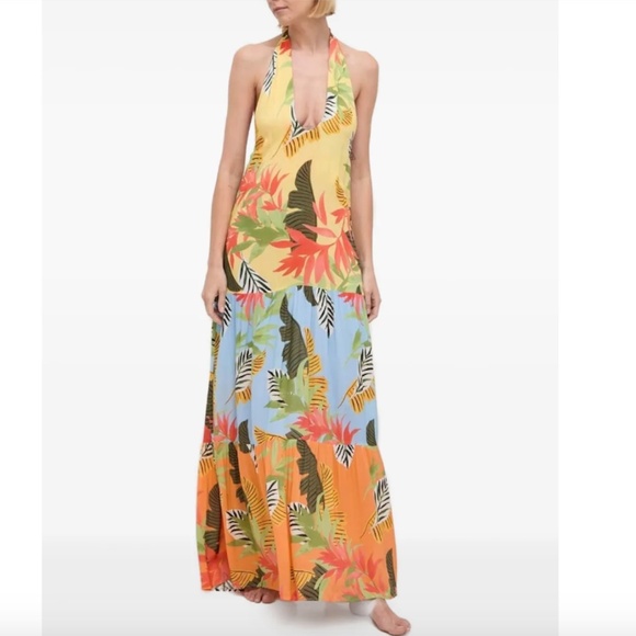 Desigual halter-neck tiered maxi dress - Picture 2 of 4